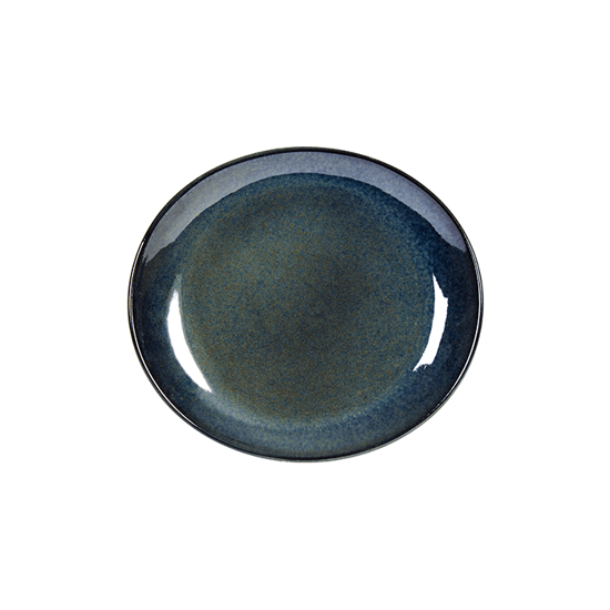 Imagem de Prato Oval Azul de Sobremesa Organic 21Cm CLI 1un