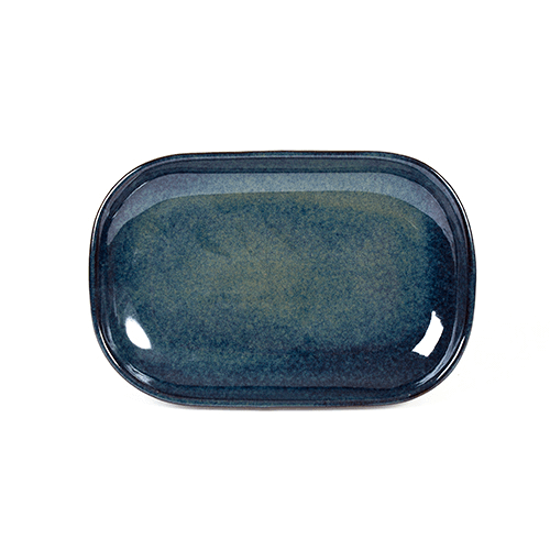 Imagem de Travessa Azul Retangular Organic 25X17Cm CLI 1un