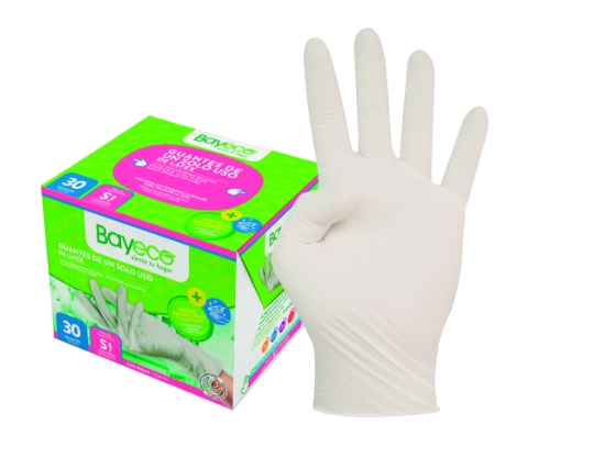 Imagem de Luvas Latex Com Pó Branco S BAYECO 30un