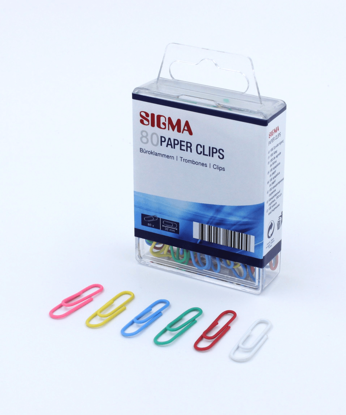 Mostrar detalhes para  Clips Cores SIGMA 80un Imagem de  Clips Cores SIGMA 80un