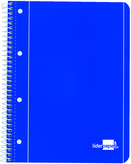 Imagem de Caderno Espiral Azul A4 Pautado 80 Folhas 1un