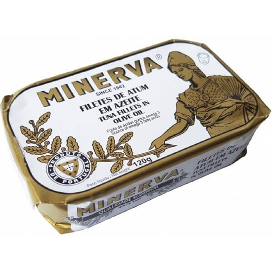 Imagem de Filetes de Atum Natural MINERVA lata 120g