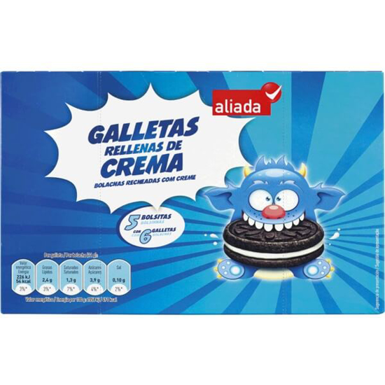 Imagem de Bolachas Recheadas com Creme ALIADA emb.220g