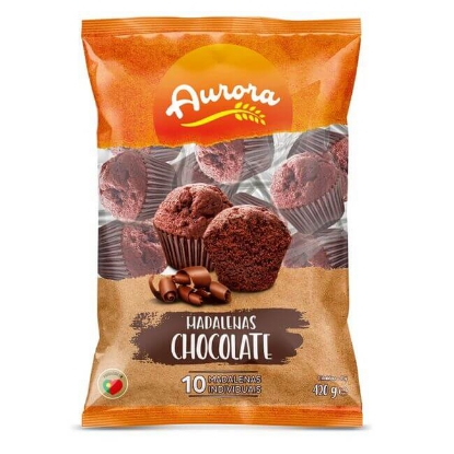 Mostrar detalhes para Madalenas de Chocolate AURORA emb.420gr (10 un) Imagem de Madalenas de Chocolate AURORA emb.420gr (10 un)