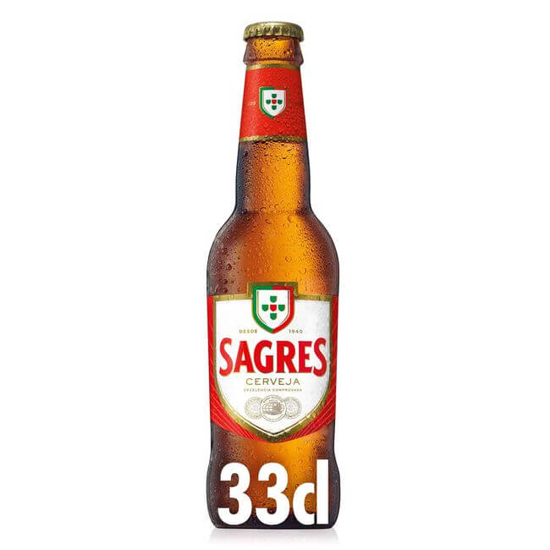Imagem de Cerveja com álcool SAGRES garrafa 33cl