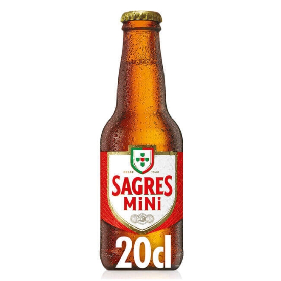 Imagem de Cerveja com Álcool Mini SAGRES garrafa 20cl