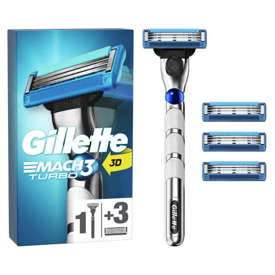 Imagem de Máquina de Barbear Mach 3 Turbo com 4 Recargas GILLETTE emb.1un