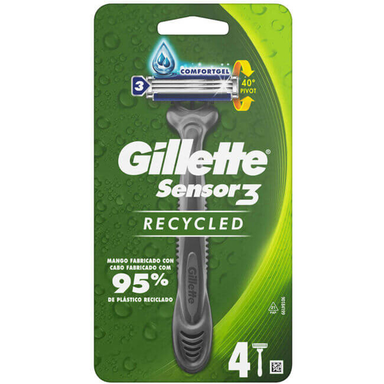 Imagem de Lâminas Descartáveis Sensor3 Recycled GILLETTE emb.4un