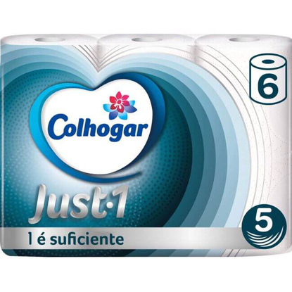 COLHOGAR Pure Natural Papel Higiénico Fibras Naturales 6 rollos