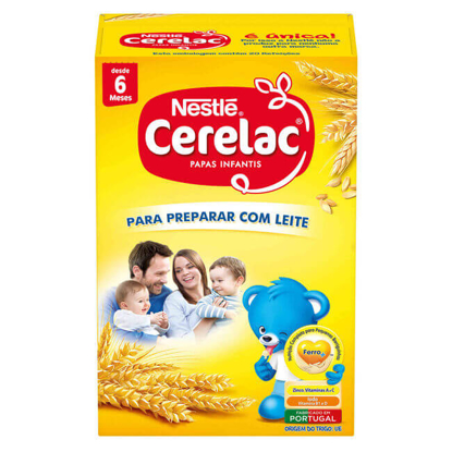 Mostrar detalhes para Papa Infantil para Preparar com Leite +6M CERELAC emb.600g Imagem de Papa Infantil para Preparar com Leite +6M CERELAC emb.600g