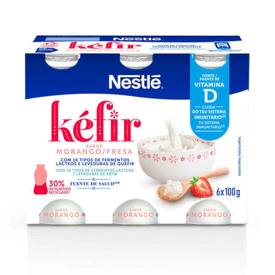 Imagem de Iogurte Kefir Morango NESTLÉ emb.600 gr (6 un)