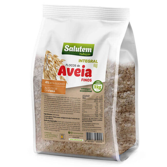 Imagem de Flocos Aveia Finos Integral SALUTEM emb.1kg