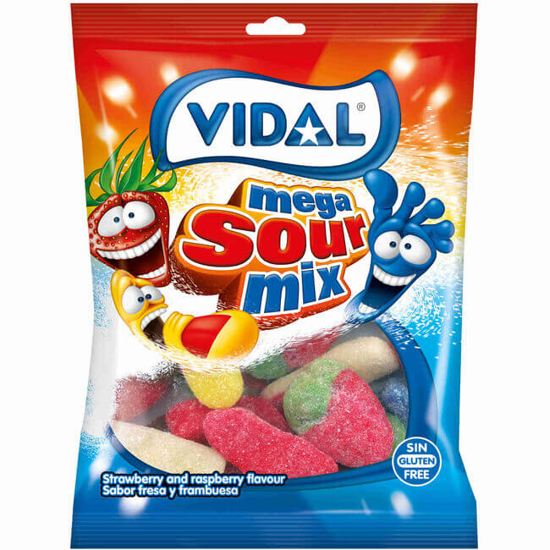 Imagem de Gomas Mega Sortido Ácido VIDAL emb.90g