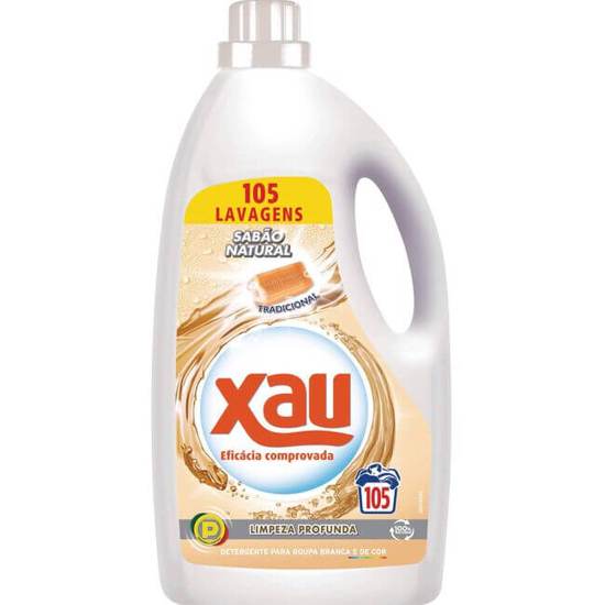 Imagem de Detergente Máquina Roupa Líquido Sabão Natural XAU 105 doses