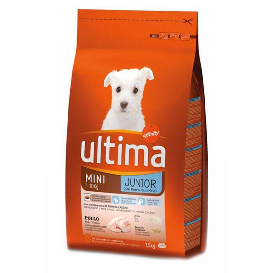 Imagem de Ração para Cão Júnior Mini Frango e Arroz AFFINITY ULTIMA emb.1,5kg