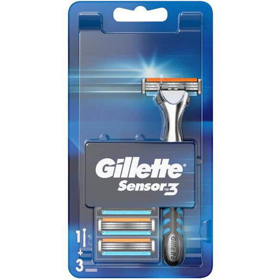 Imagem de Máquina de Barbear Sensor 3 com 3 Recargas GILLETTE emb.1un