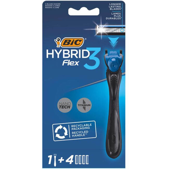 Imagem de Conjunto Hybrid Flex 3 Cabo e 4 Recargas BIC emb.1un