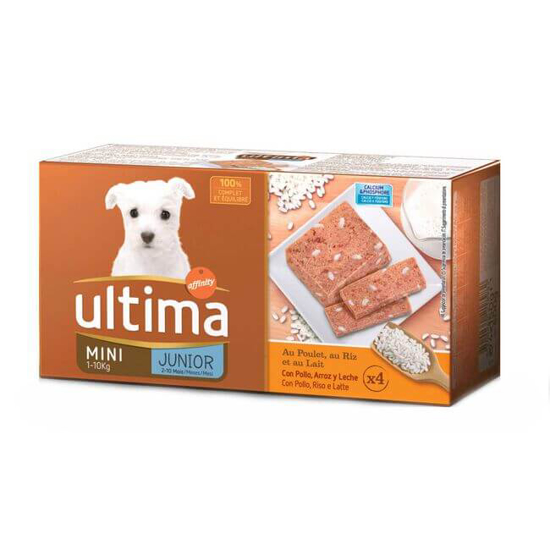 Imagem de Comida Húmida para Cão Júnior Mini Frango, Arroz e Leite AFFINITY ULTIMA emb.4 x 150g