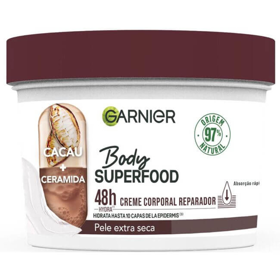 Imagem de Creme Corporal Reparador Cacau e Ceramida Superfood GARNIER emb.380ml