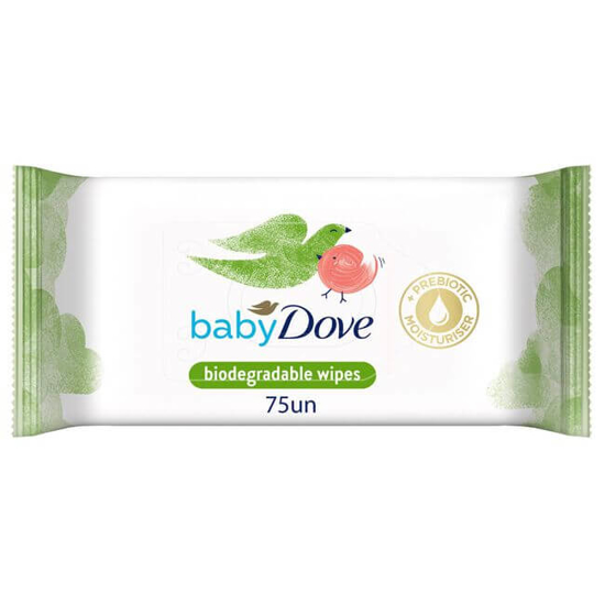 Imagem de Toalhitas Bebé Biodegradáveis BABY DOVE emb.75un