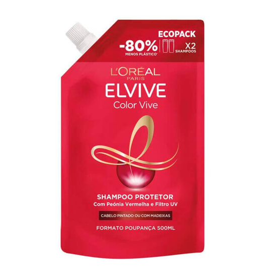 Imagem de Champô Elvive Eco Recarga Color Vive ELVIVE L'ORÉAL PARIS emb.500ml