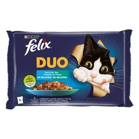 Imagem de Comida Húmida para Gato Duo Peixe PURINA FELIX emb.4 x 85g