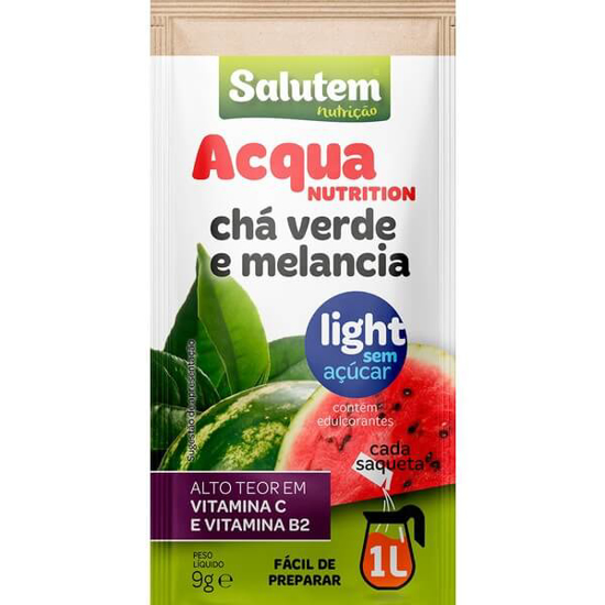 Imagem de Acqua Nutrition Chá Verde e Melancia em saquetas SALUTEM emb.9g