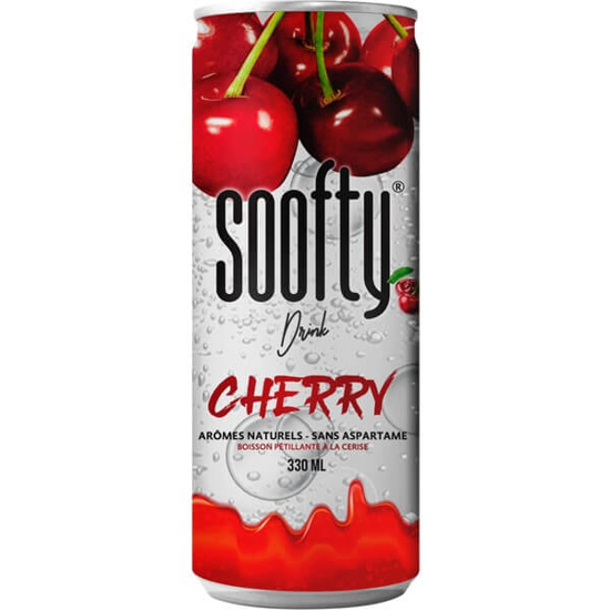 Imagem de Água com Gás sabor Cereja SOOFTY garrafa 33cl