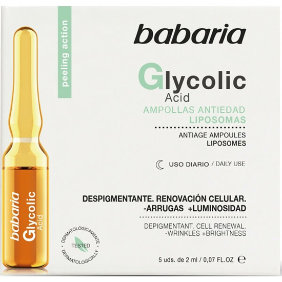 Imagem de Ampolas Faciais com Ácido Glicólico BABARIA emb.10ml