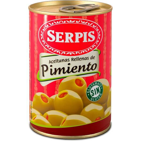 Imagem de Azeitonas com Pimento SERPIS lata 300g