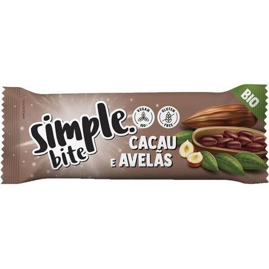 Imagem de Bite de Cacau e Avelãs SIMPLE emb.35g