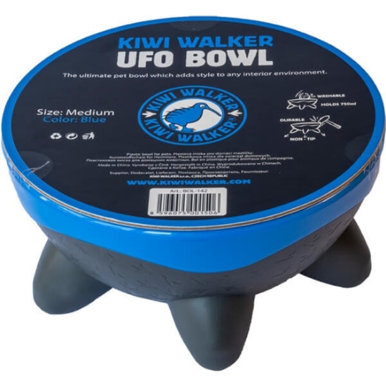 Imagem de Comedouro para Cao Ufo Bowl Azul KIWI WALKER emb.1 unidade