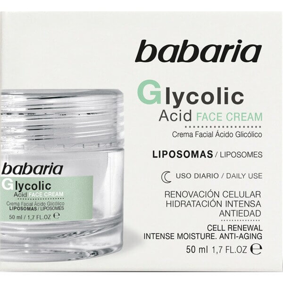 Imagem de Creme Facial com Ácido Glicólico BABARIA emb.50ml