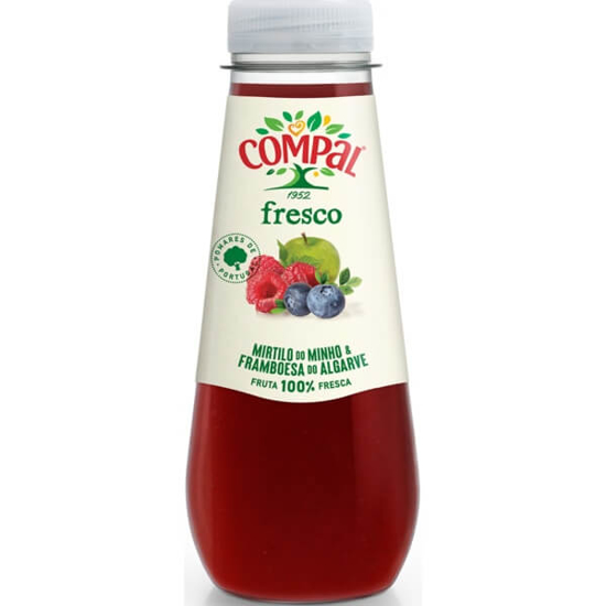 Imagem de Fresco Sumo Mirtilo do Minho e Framboesa do Algarve Fruta 100% Fresca COMPAL emb.250ml