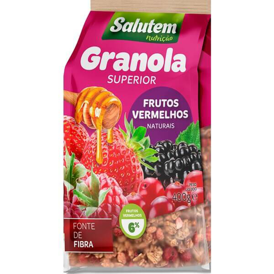 Imagem de Granola Superior de frutos Vermelhos ao Natural SALUTEM emb.400g