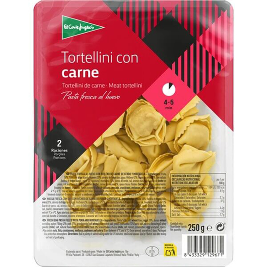 Imagem de Massa Fresca Tortellini de Carne EL CORTE INGLÉS emb.250g