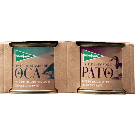 Imagem de Paté de Fígado de Ganso + Pato EL CORTE INGLÉS Pack 2 emb.70g