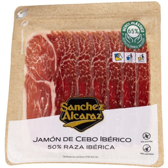 Imagem de Presunto Ibérico em Fatias sem Lactose sem Glúten SANCHEZ ALCARAZ emb.100g