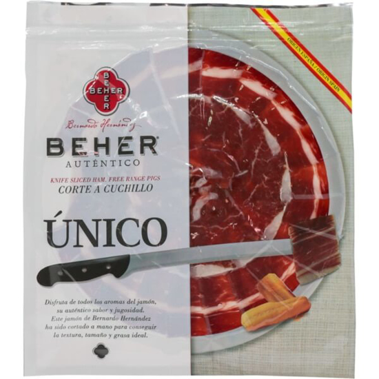 Imagem de Presunto Ibérico Fatiado á Mão BEHER unidade 90g