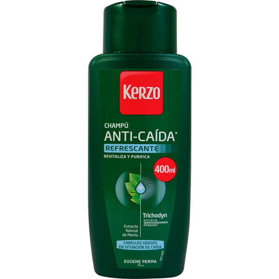 Imagem de Shampoo Anti Queda Refrescante Cabelos Oleosos KERZO emb.400ml