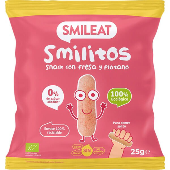 Imagem de Snack Smilitos de Morango e Banana SMILEAT emb.25g