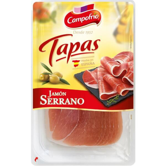 Imagem de Tapas Presunto Serrano em Fatias CAMPOFRIO unidade 80g