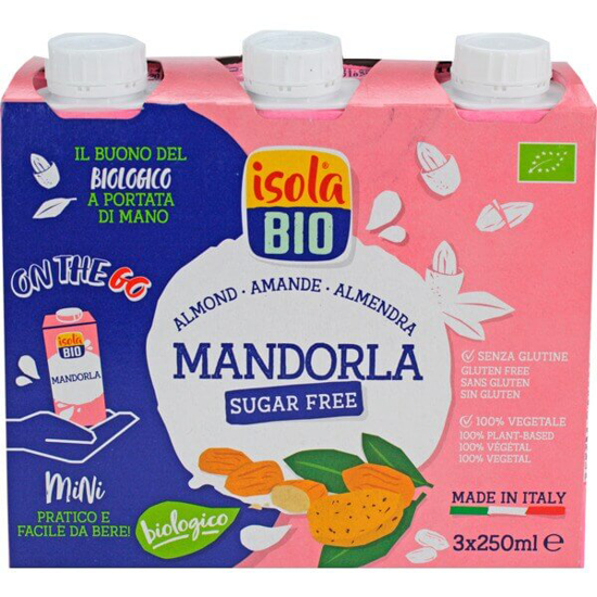 Imagem de Bebida De Amendoa S/Açucar ISOLA BIO Pack 3x250ml