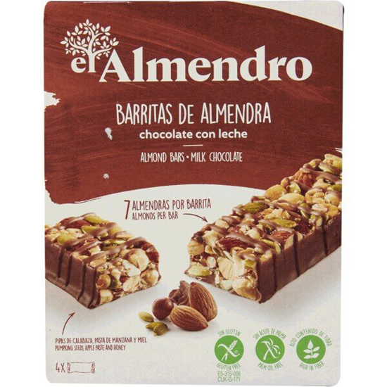 Imagem de Barrita De Amendoas E Chocolate De Leite EL ALMENDRO emb.100g