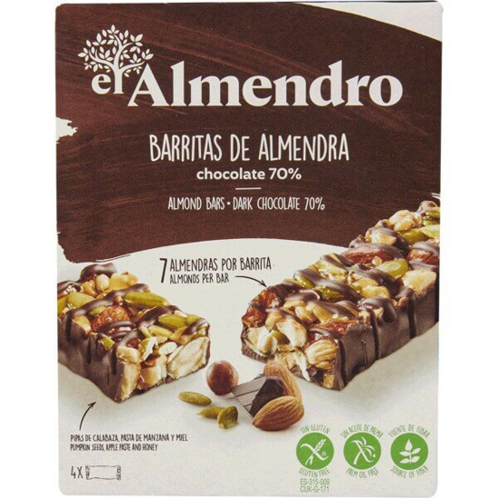 Imagem de Barritas De Amêndoa Com Chocolate Negro 70% EL ALMENDRO emb.100g