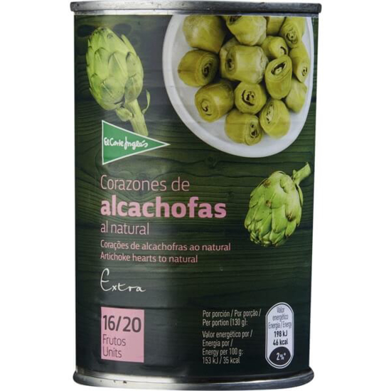 Imagem de Corações de Alcachofras EL CORTE INGLÉS lata 240