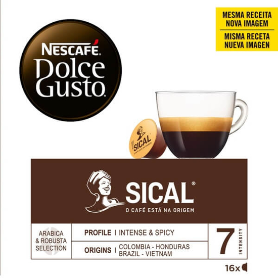 Imagem de Nescafé Café Sical Intensidade 7 DOLCE GUSTO emb.16 cápsulas