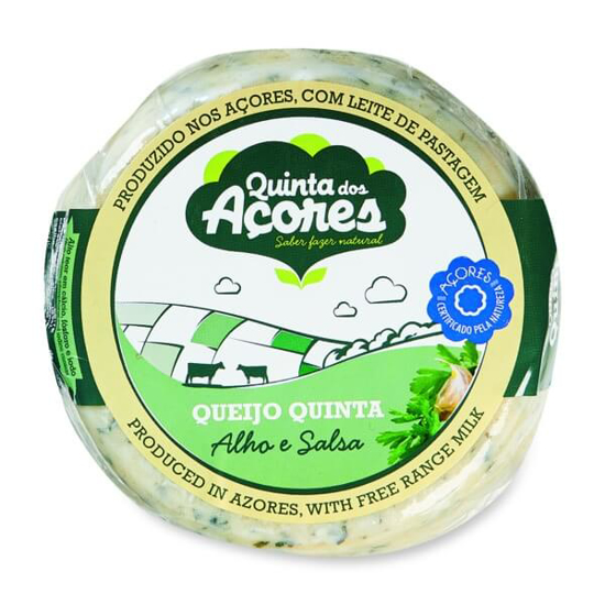 Imagem de Quinta dos Açores Queijo da Ilha com Alho e Salsa QUINTA AÇORES unidade 400g