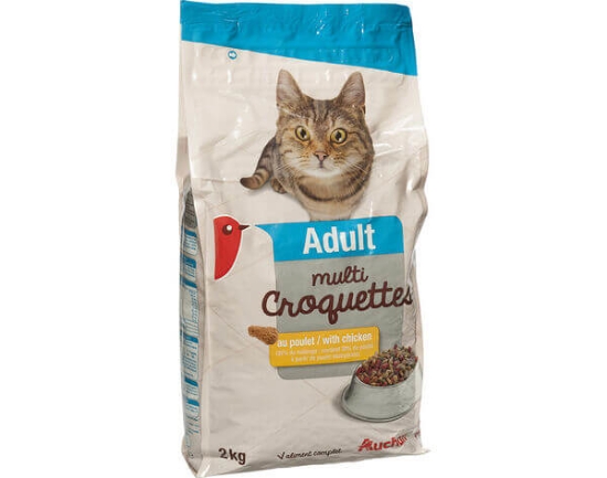 Imagem de Ração Para Gato Adulto AUCHAN Multi Frango 2kg
