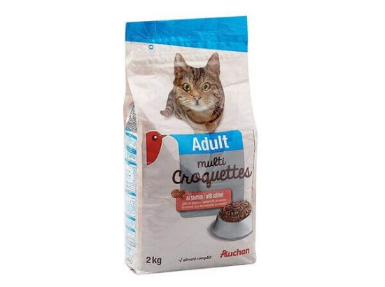 Imagem de Ração Para Gato Adulto AUCHAN Multi Salmão 2kg